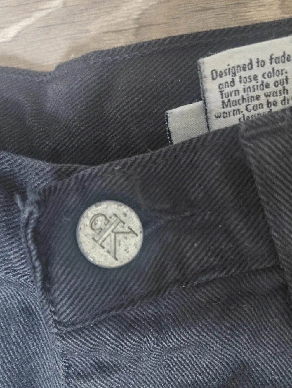 Calvin Klein Kids Vintage Slim Straight Jeans in Black